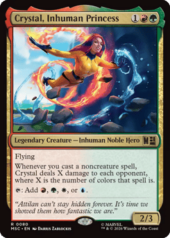 Crystal, Inhuman Princess Marvel Super Heroes Commander card