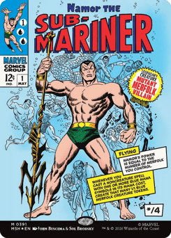 Namor the Sub-Mariner Marvel Super Heroes card