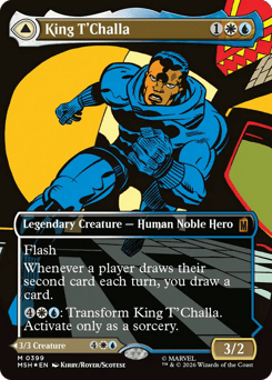 King T'Challa // Black Panther, Hope Enduring Marvel Super Heroes card