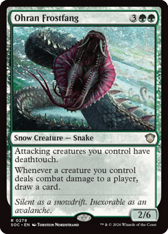 Ohran Frostfang Secrets of Strixhaven Commander card
