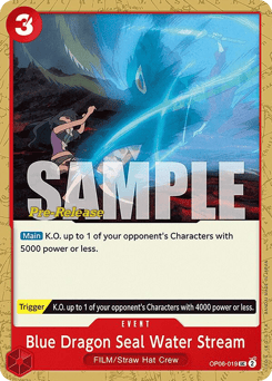 Blue Dragon Seal Water Stream