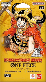 The World's Strongest Warriors Sleeved Booster Pack card artwork