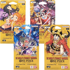 The World's Strongest Warriors Sleeved Booster Pack Art Bundle [Set of 4] card artwork