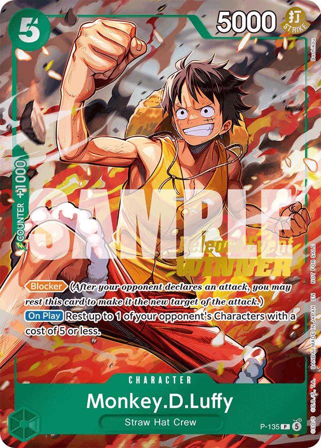 Monkey.D.Luffy (Release Event Winner Stamp)