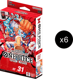 Starter Deck 31: RED Monkey.D.Luffy Display card artwork
