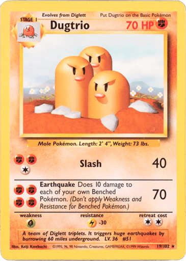 Dugtrio 19/102 from Base Set