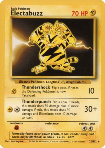 Electabuzz 20/102 from Base Set