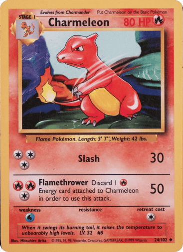 Charmeleon 24/102 from Base Set