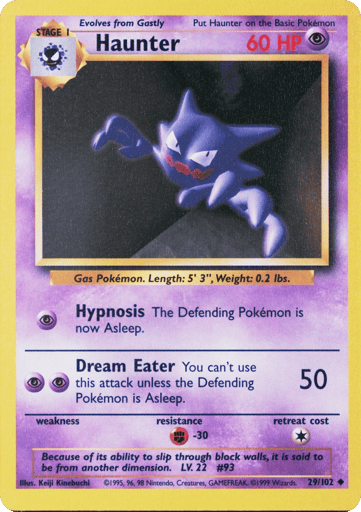 Haunter 29/102 from Base Set