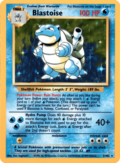 Blastoise 2/102 Base Set