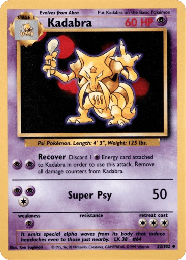 Kadabra 32/102 from Base Set