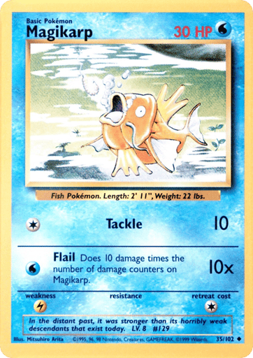 Magikarp 35/102 from Base Set