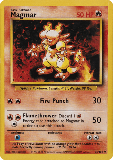 Magmar 36/102 from Base Set