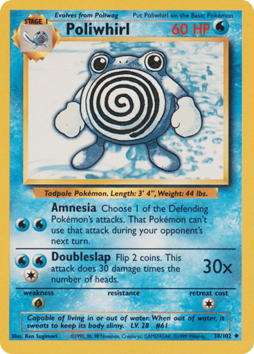 Poliwhirl 38/102 from Base Set