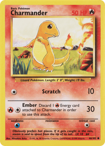 Charmander 46/102 from Base Set