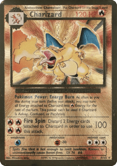 Charizard — Base #4 (Metal)