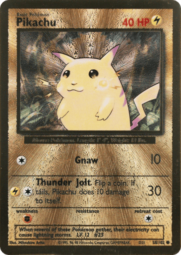 Pikachu 58/102 from Base Set