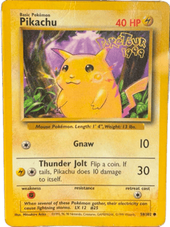 Pikachu — Base #58 (Poke Tour)