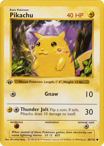 Pikachu card image
