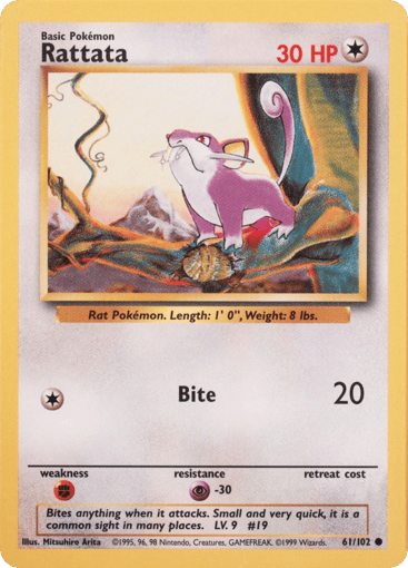 Rattata 61/102 from Base Set
