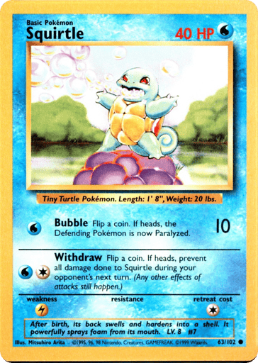 Squirtle 63/102 from Base Set