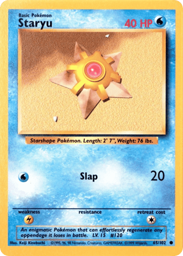 Staryu 65/102 from Base Set