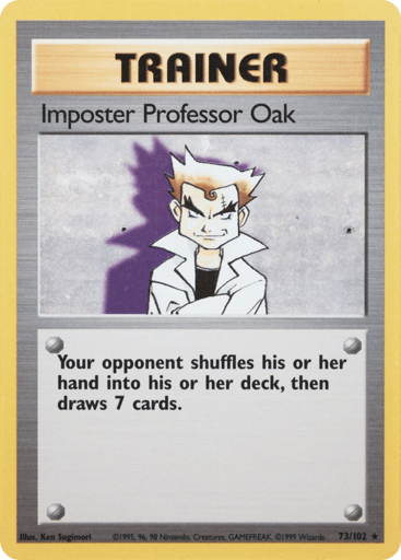Impostor Professor Oak 73/102 from Base Set