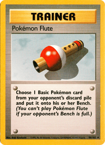 Pokémon Flute 86/102 from Base Set