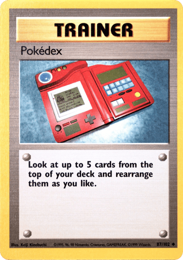 Pokédex 87/102 from Base Set
