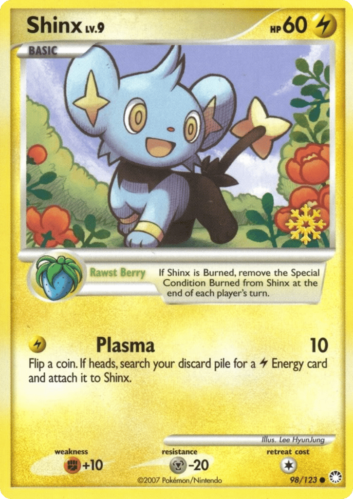 Shinx 98/123 Mysterious Treasures Pokémon card