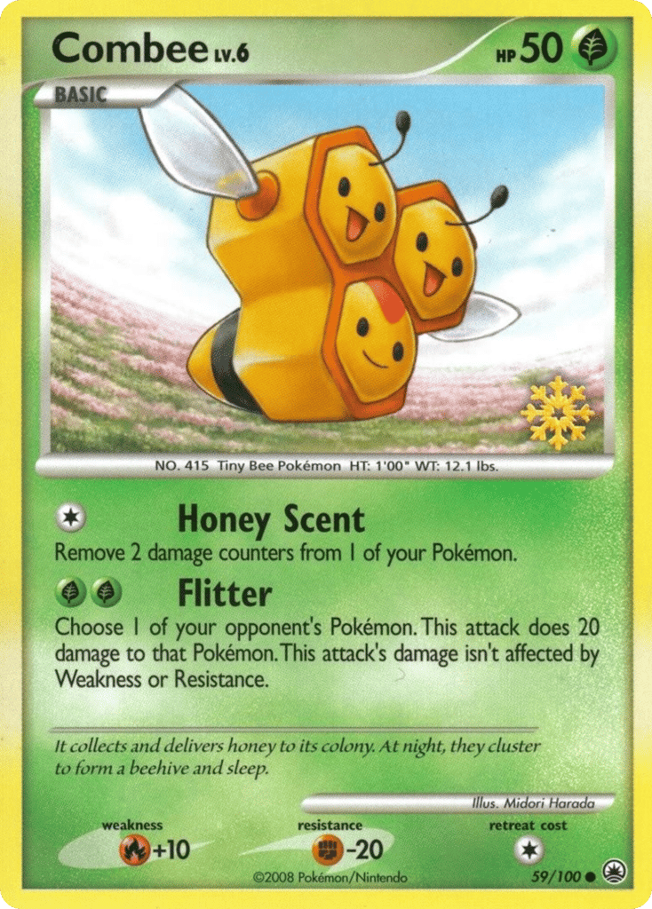 Combee 59/100 Majestic Dawn Pokémon card