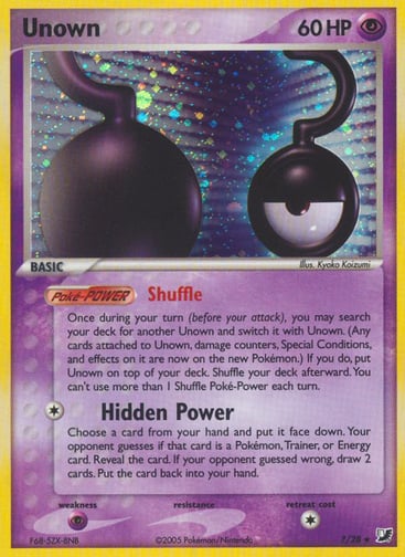 Unown, Unseen Forces Unown Collection %3F