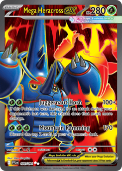 Mega Heracross ex #108 from Pokemon Phantasmal Flames