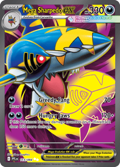 Mega Sharpedo ex #113 from Pokemon Phantasmal Flames