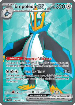 Empoleon ex #114 from Pokemon Phantasmal Flames
