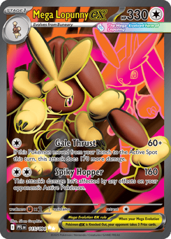 Mega Lopunny ex #115 from Pokemon Phantasmal Flames