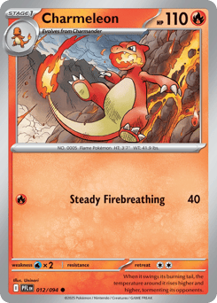 Charmeleon #12 from Pokemon Phantasmal Flames