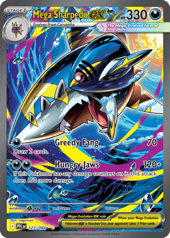 Mega Sharpedo ex #127 from Pokemon Phantasmal Flames