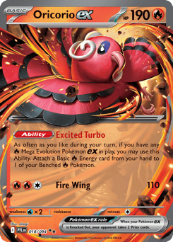 Oricorio ex #18 from Pokemon Phantasmal Flames