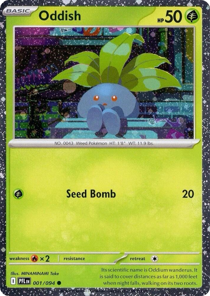 Oddish 001/094 Phantasmal Flames Pokémon card