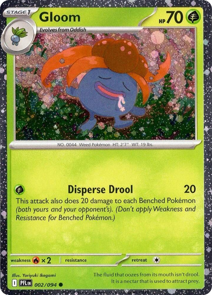 Gloom 002/094 Phantasmal Flames Pokémon card