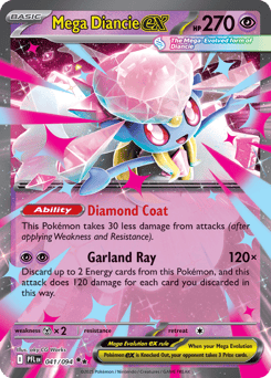Mega Diancie ex #41 from Pokemon Phantasmal Flames