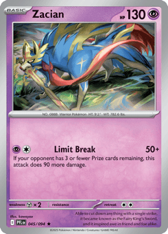 Zacian #45 from Pokemon Phantasmal Flames
