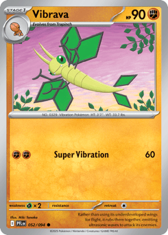 Vibrava #52 from Pokemon Phantasmal Flames