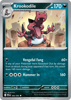 Krookodile #66 from Pokemon Phantasmal Flames
