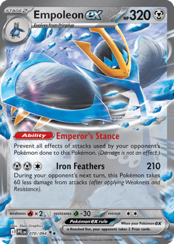 Empoleon ex #70 from Pokemon Phantasmal Flames