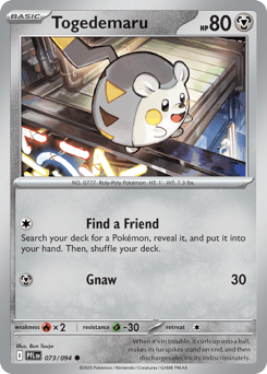 Togedemaru #73 from Pokemon Phantasmal Flames