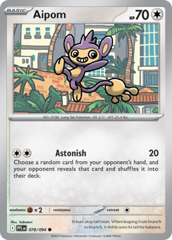 Aipom #78 from Pokemon Phantasmal Flames