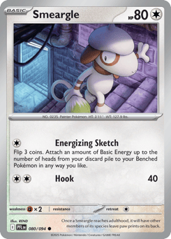 Smeargle #80 from Pokemon Phantasmal Flames