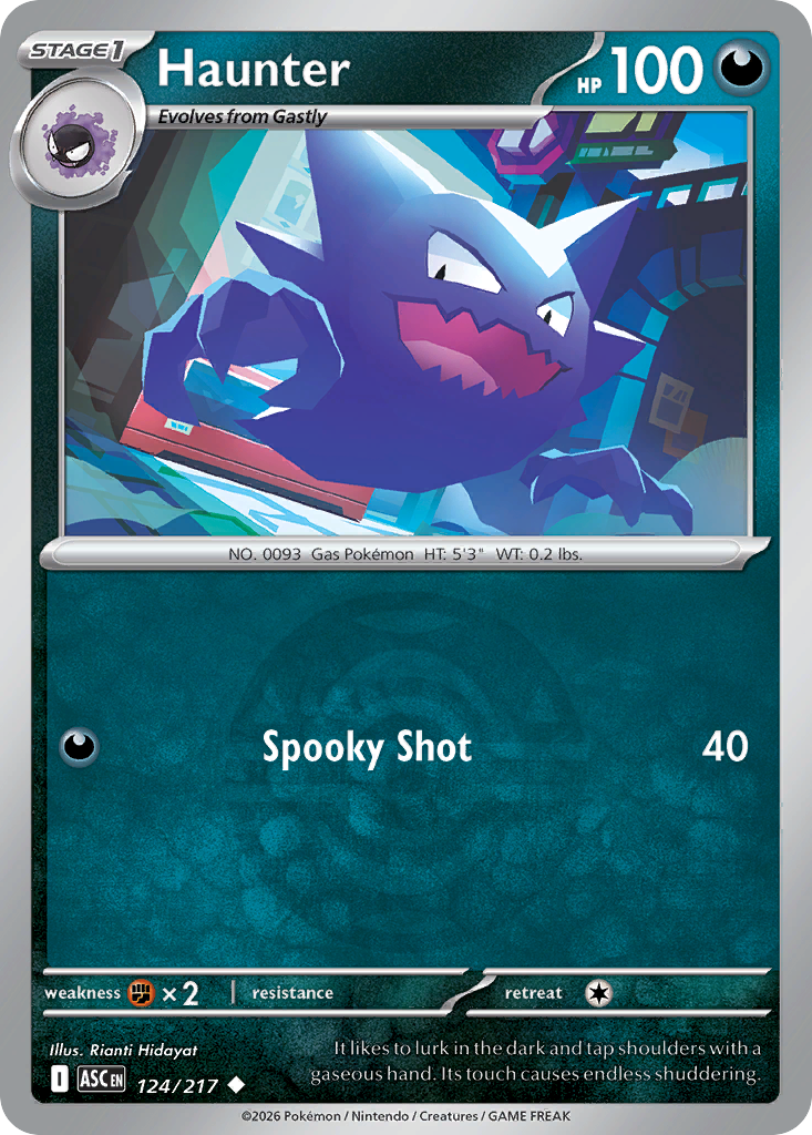Haunter 124/217 Ascended Heroes Pokémon card